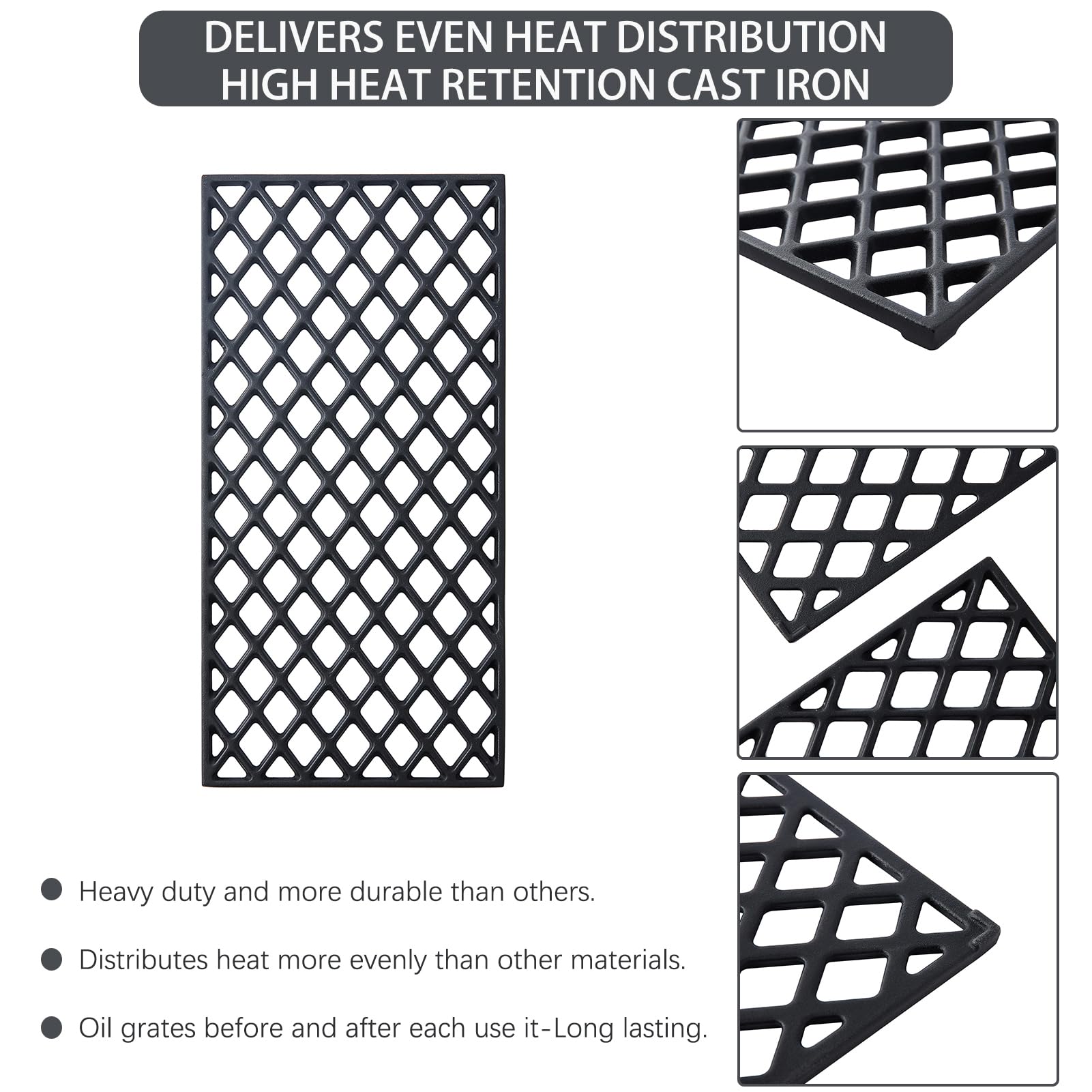Charbrofire grates installed on Member’s Mark grill improving sear performance