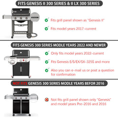 Charbrofire grates installed on Weber Genesis II showing improved searing
