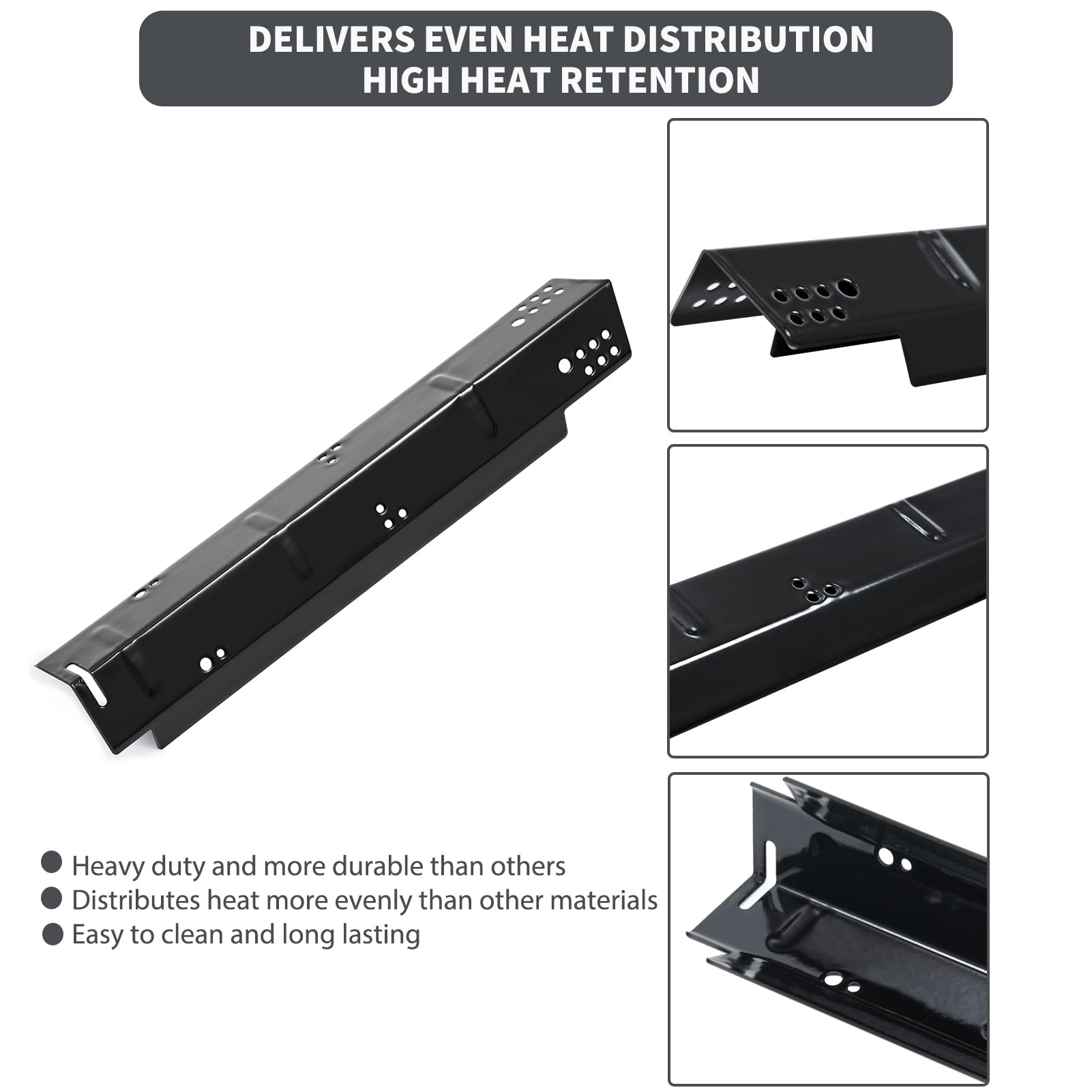 Charbrofire plates installed under grill grates demonstrating restored heat distribution
