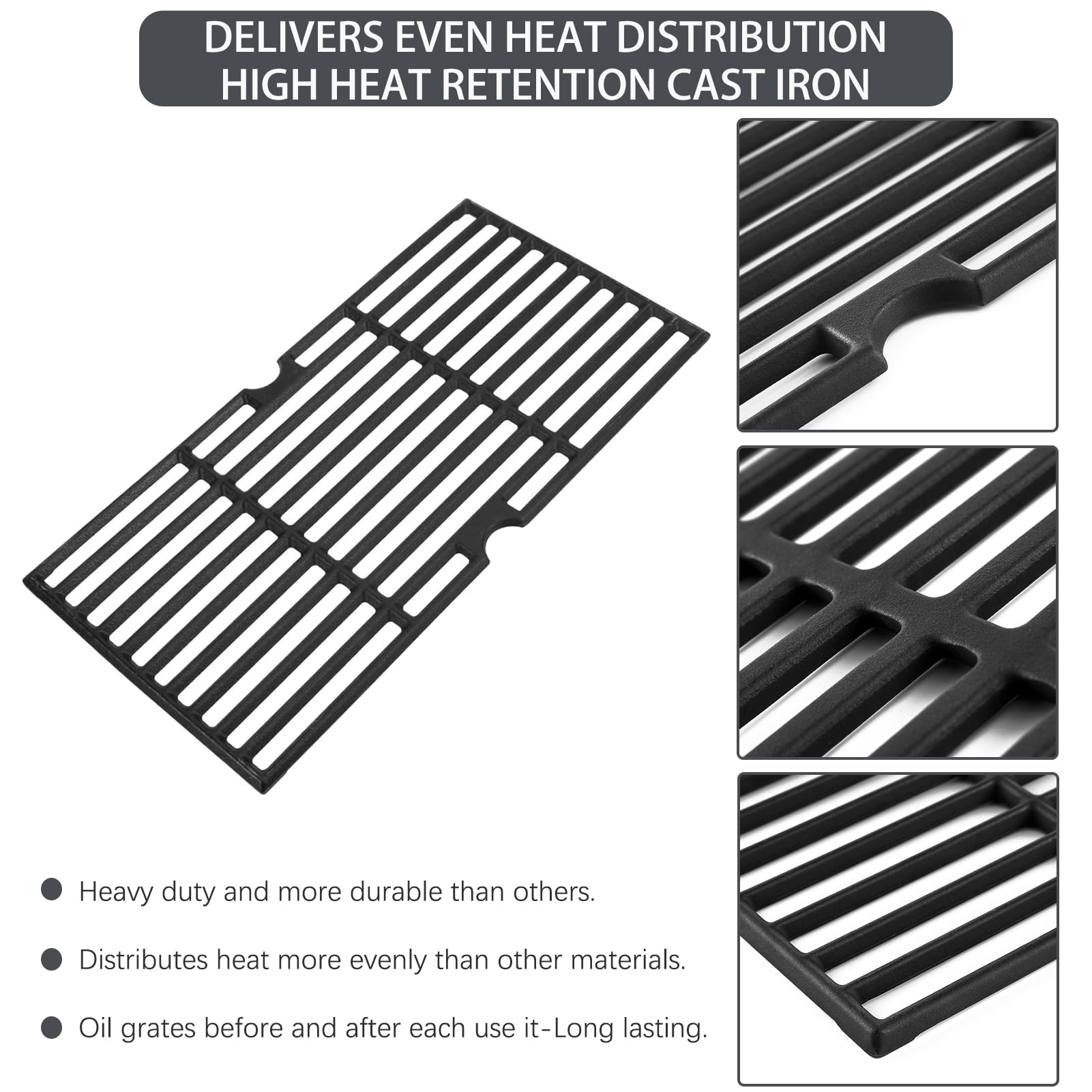 Charbrofire grate next to ruler showing precise dimensions for fit confirmation