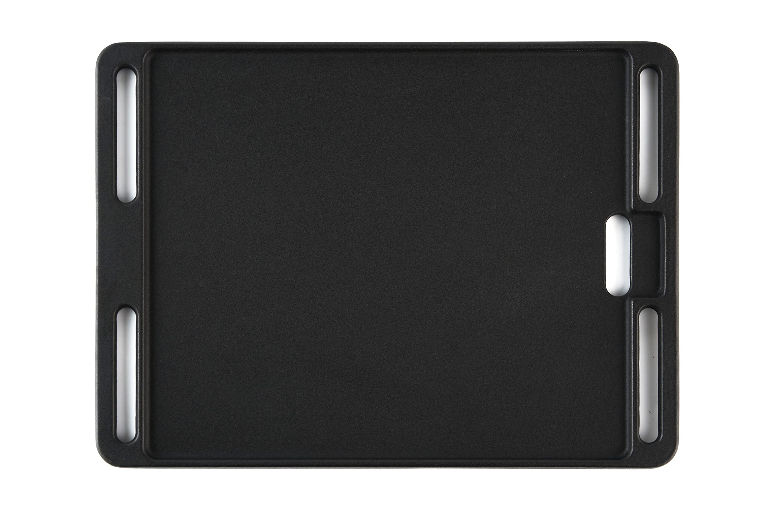Charbrofire side profile highlighting thick cast iron for superior heat retention