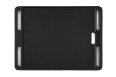 Charbrofire side profile highlighting thick cast iron for superior heat retention