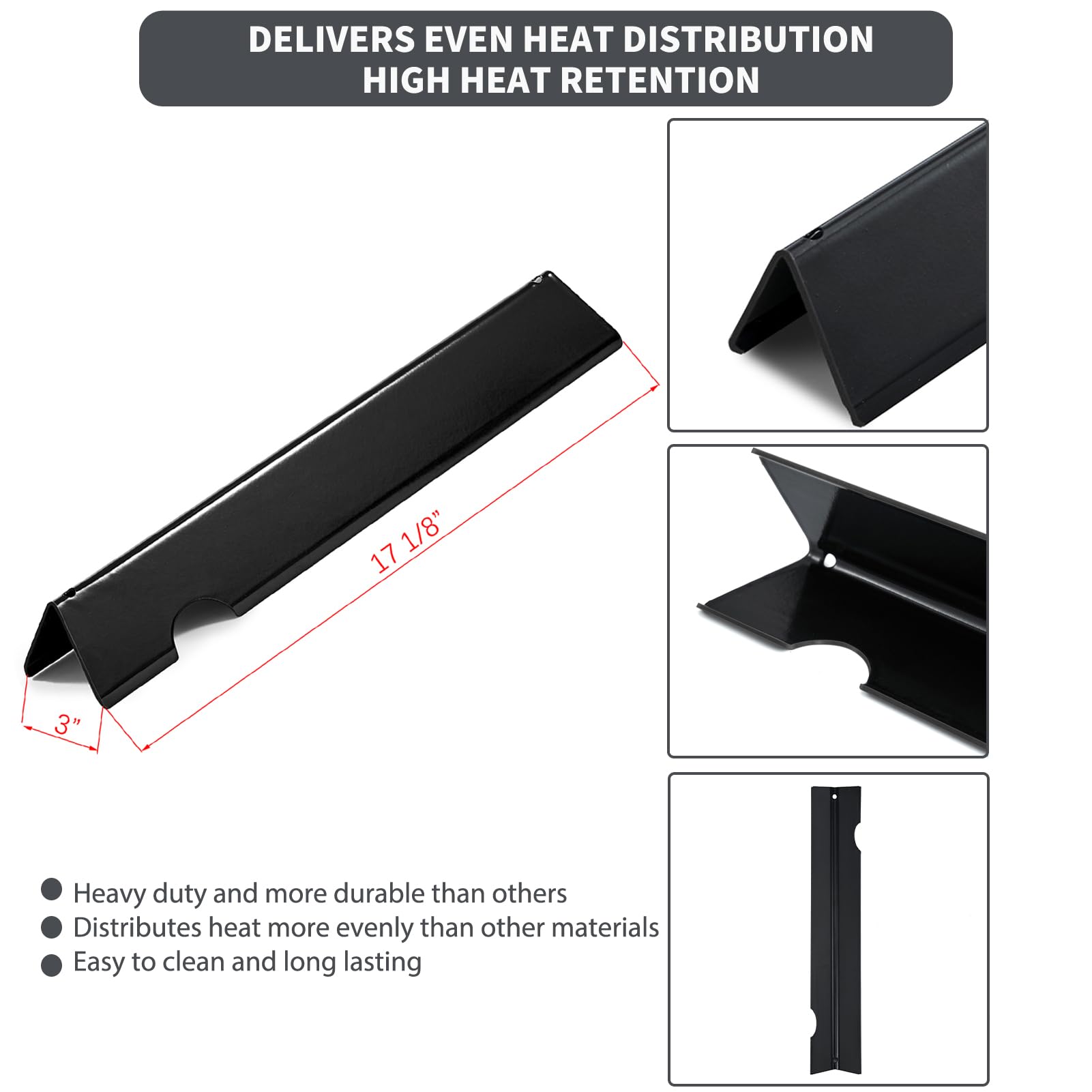 Charbrofire bars beside ruler illustrating correct 17.1 inch fit benefit