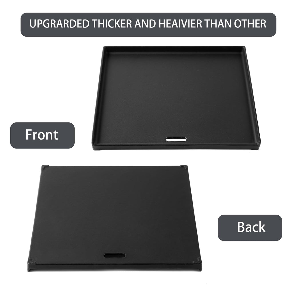 Charbrofire size comparison with ruler showing exact 16.3x15.8 inch fit benefit