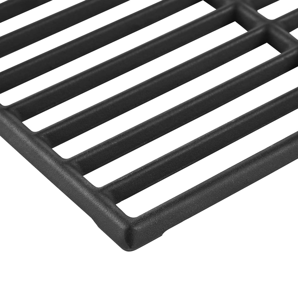Charbrofire grate beside a ruler to show exact 16 1/5 by 12 5/8 inch dimensions
