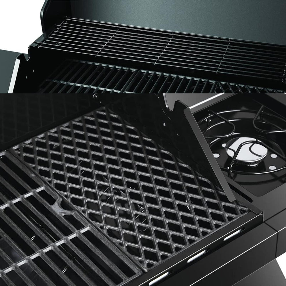 Charbrofire grate next to ruler showing 16 4/9 inch size and correct fit benefit