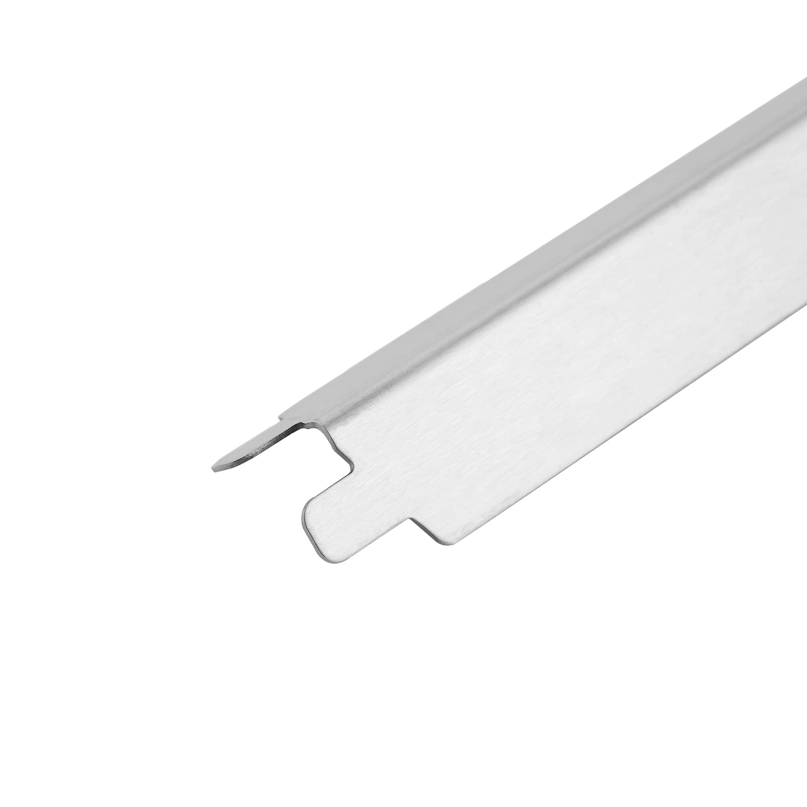 Charbrofire stainless surface texture reflecting light to show corrosion resistance