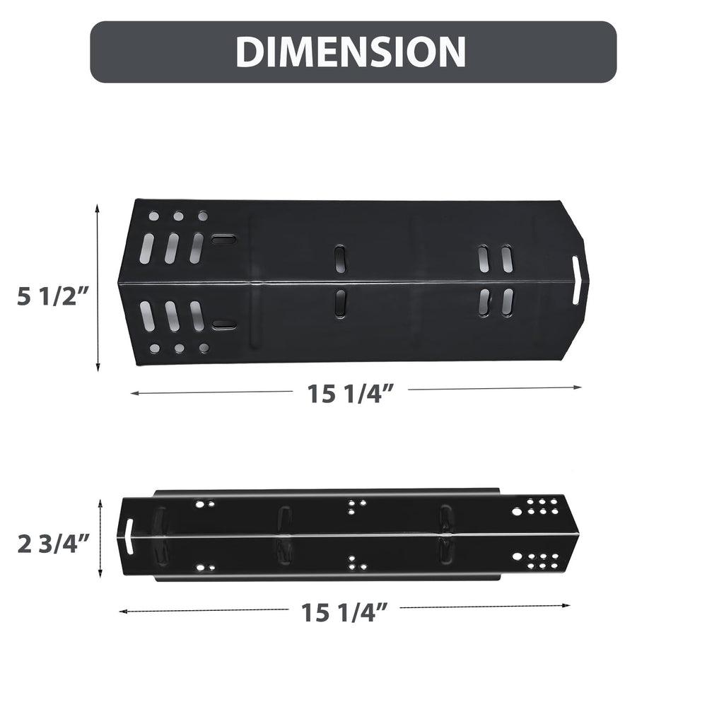Charbrofire three narrow plates arranged to show burner coverage and balance