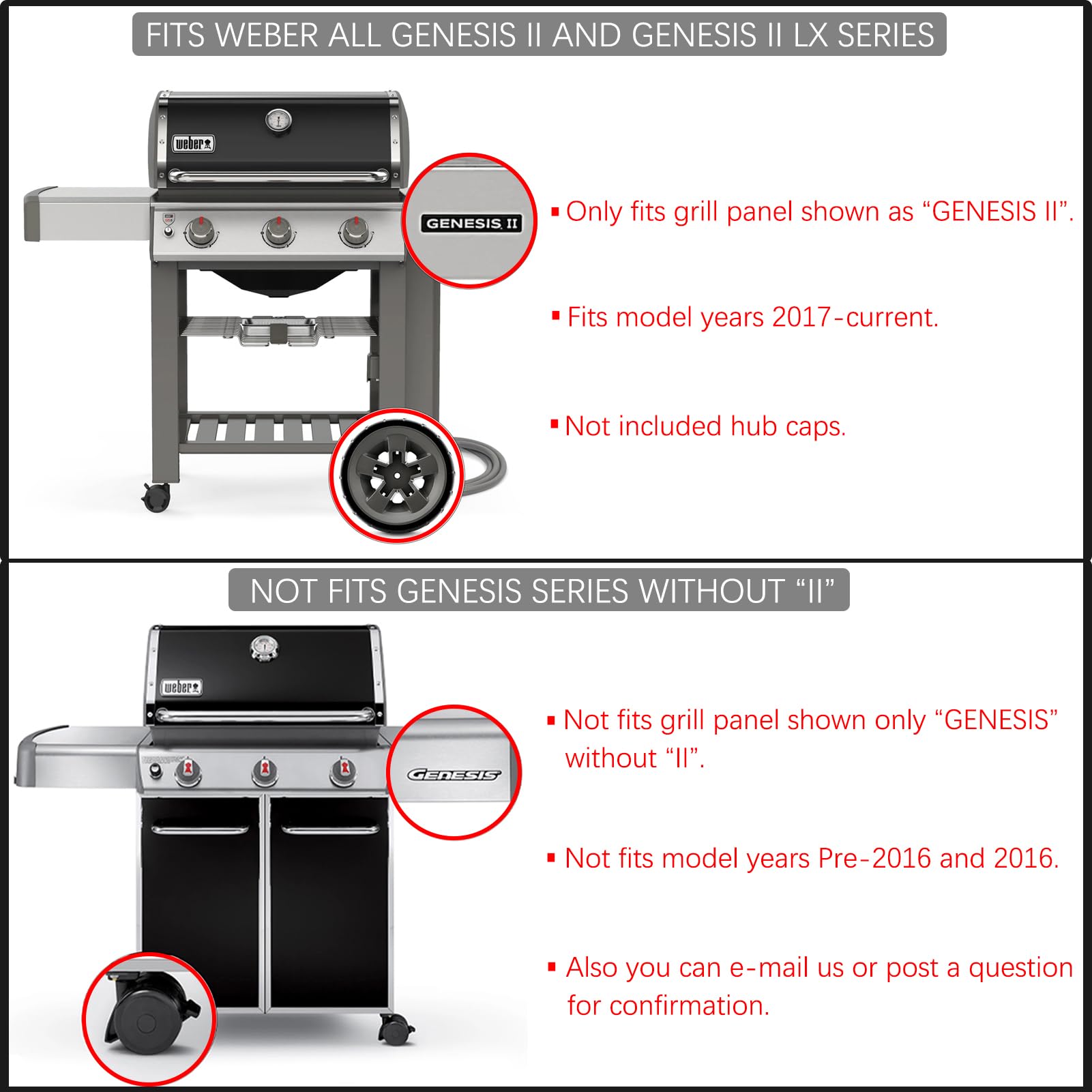 Charbrofire wheel side profile highlighting 8-inch diameter and durable construction