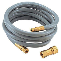 Charbroil connector hose front view showing brass fittings for secure tank connection