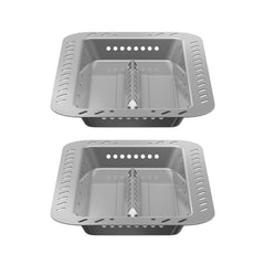 Charbroil front view of charcoal tray showing full-coverage benefit