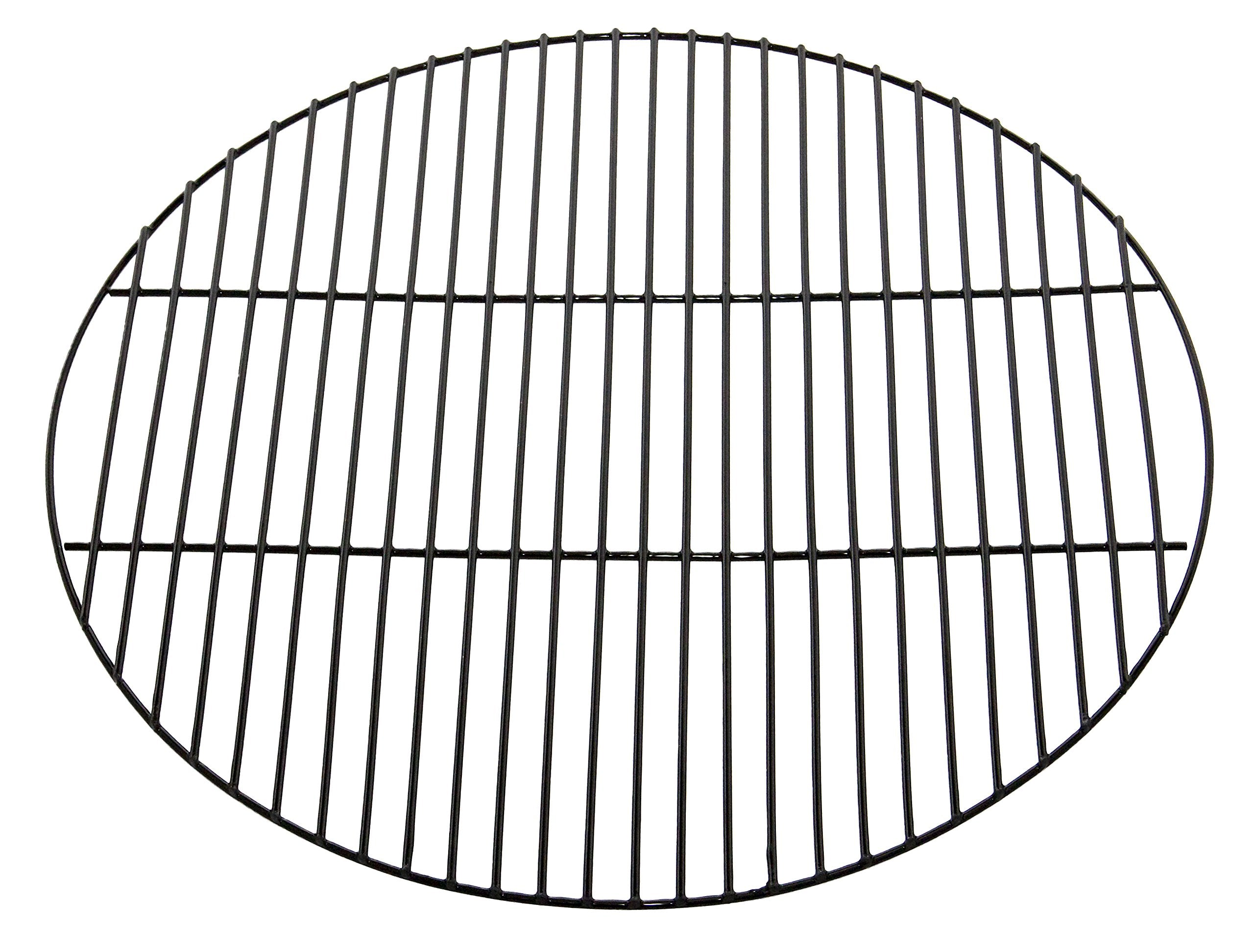 Charbroil front view of 21-inch grate showing full cooking surface and universal fit benefit