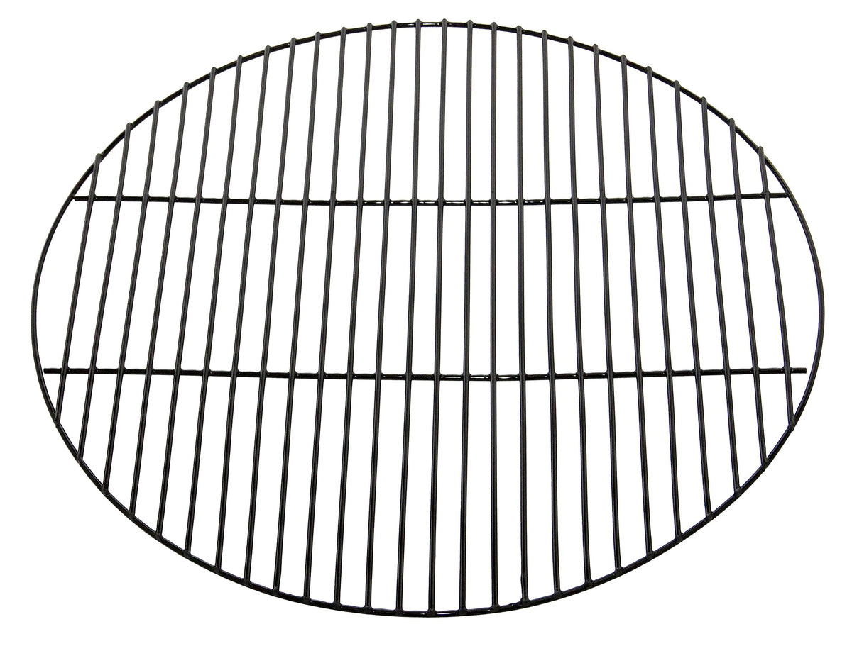 Charbroil front view of 21-inch grate showing full cooking surface and universal fit benefit