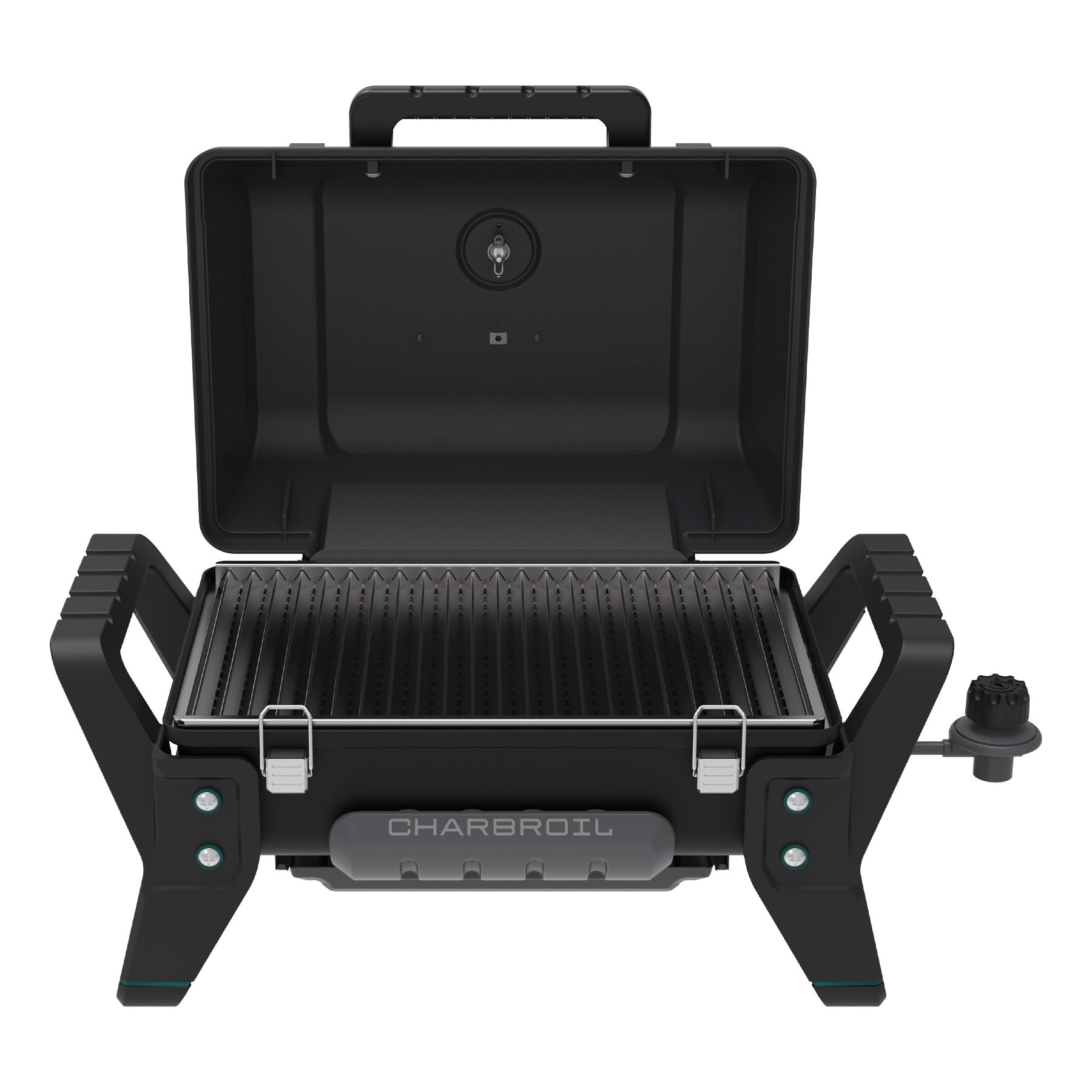 Charbroil Grill2Go X200 Amplifire close-up showing heat area, improved searing benefit