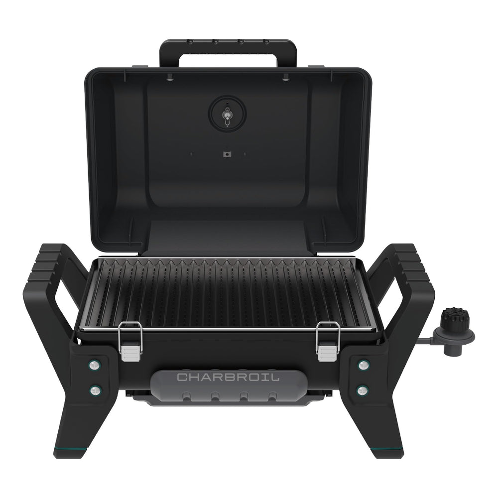 Charbroil Grill2Go X200 Amplifire close-up showing heat area, improved searing benefit