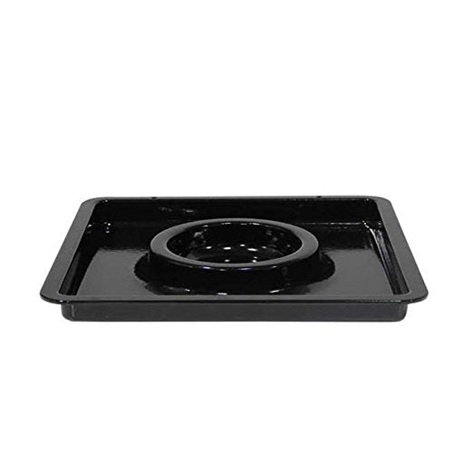 Charbroil pan water front view showing OEM fit and easy replacement benefit