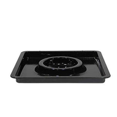 Charbroil pan water front view showing OEM fit and easy replacement benefit