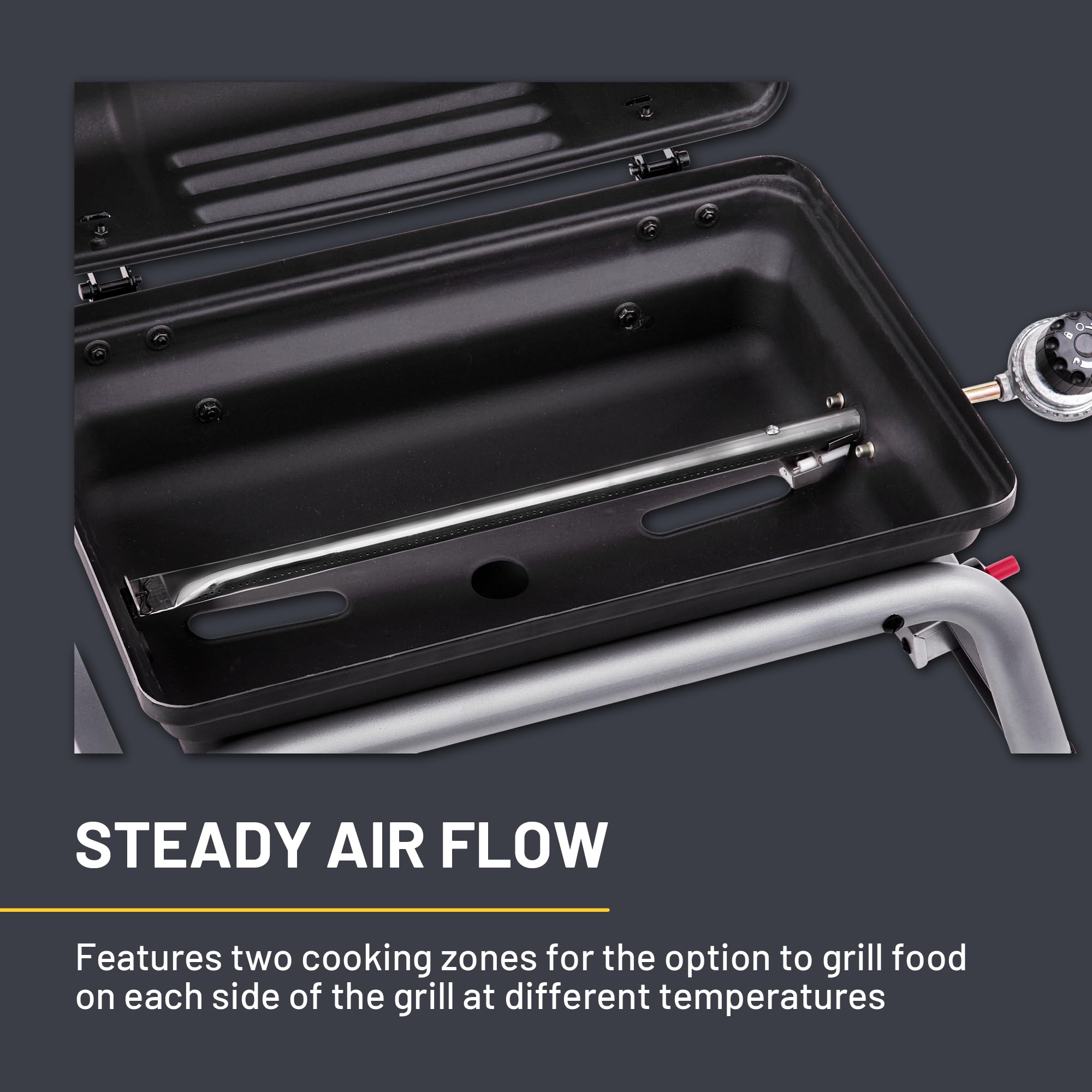 Charbroil Piezo igniter and control knob for fast reliable startup