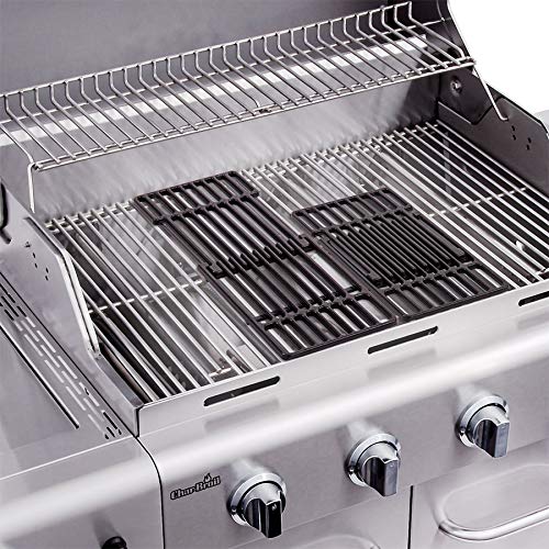 Charbroil porcelain-coated close-up revealing smooth finish and easy-clean benefit