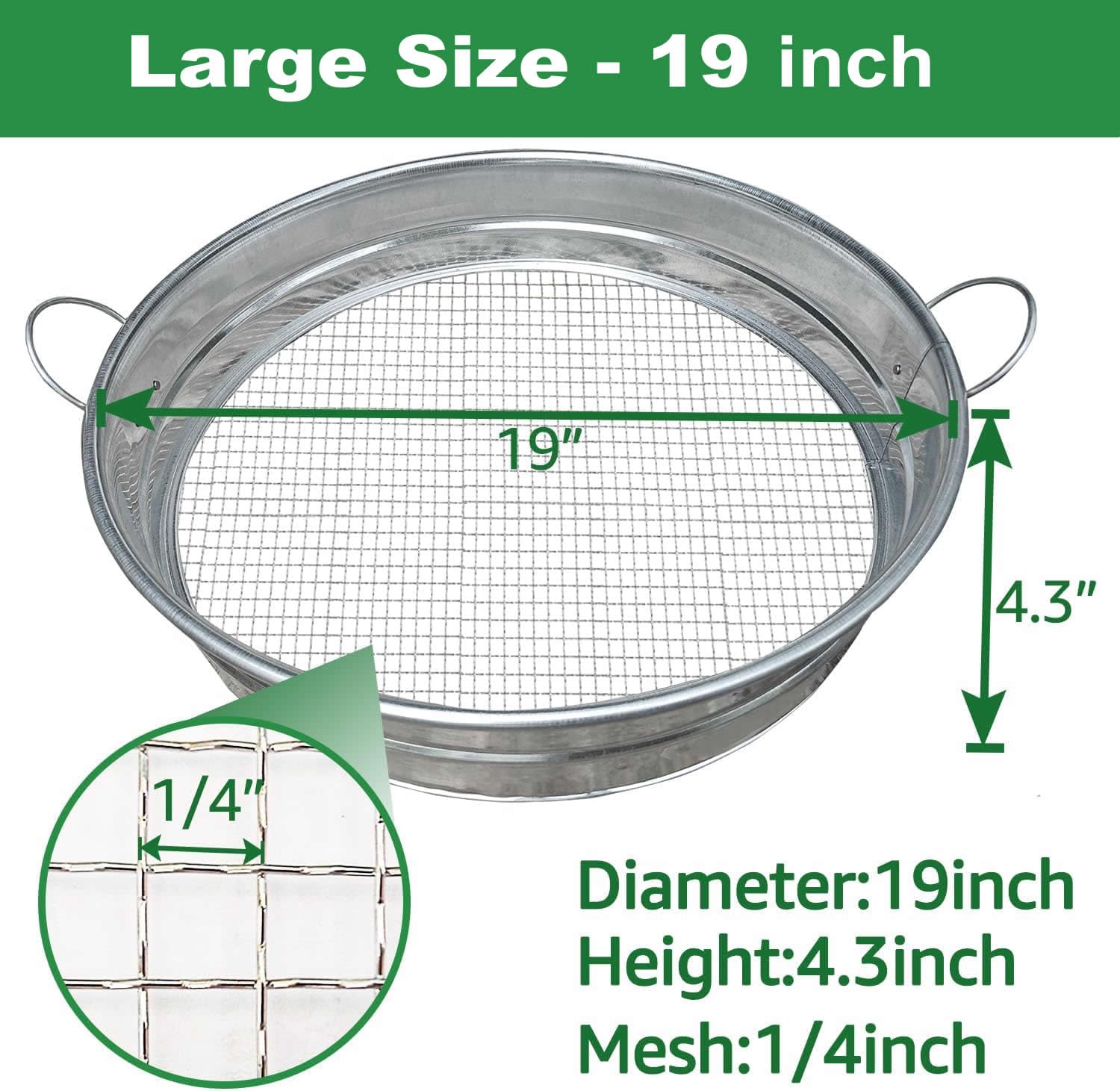 CHARMDECOR close-up of 1/4 inch galvanized mesh demonstrating durable rust-resistant filter