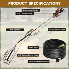 Charouse 10-foot hose and QCC1 connector providing flexible reach
