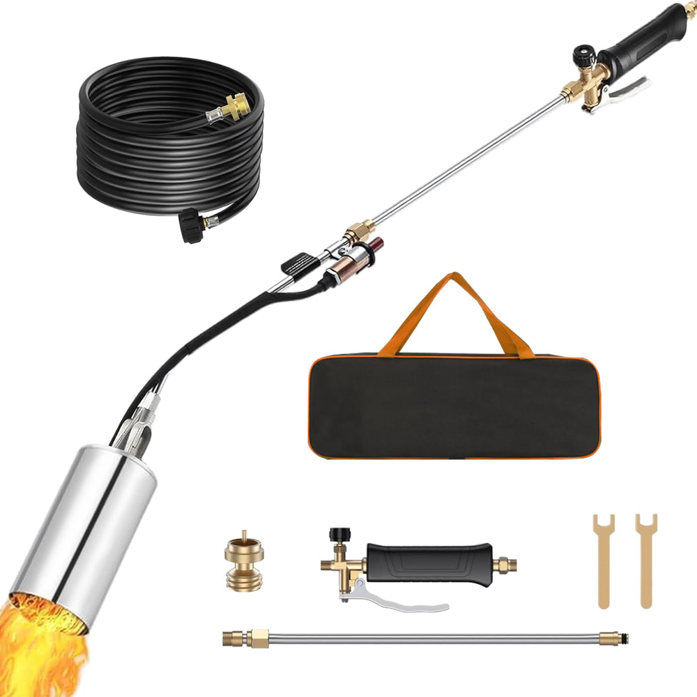 Charouse front view of torch kit showing complete setup and mobility benefit