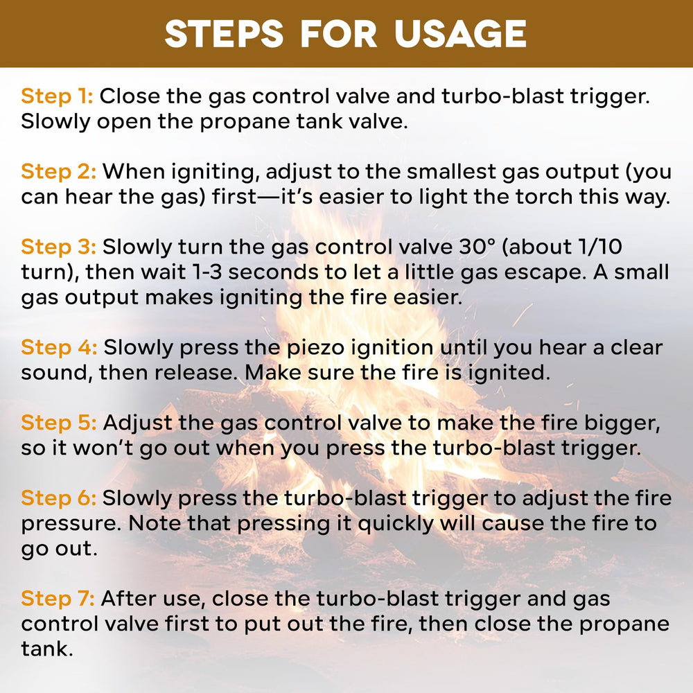 Charouse torch beside propane tank illustrating size and compatibility