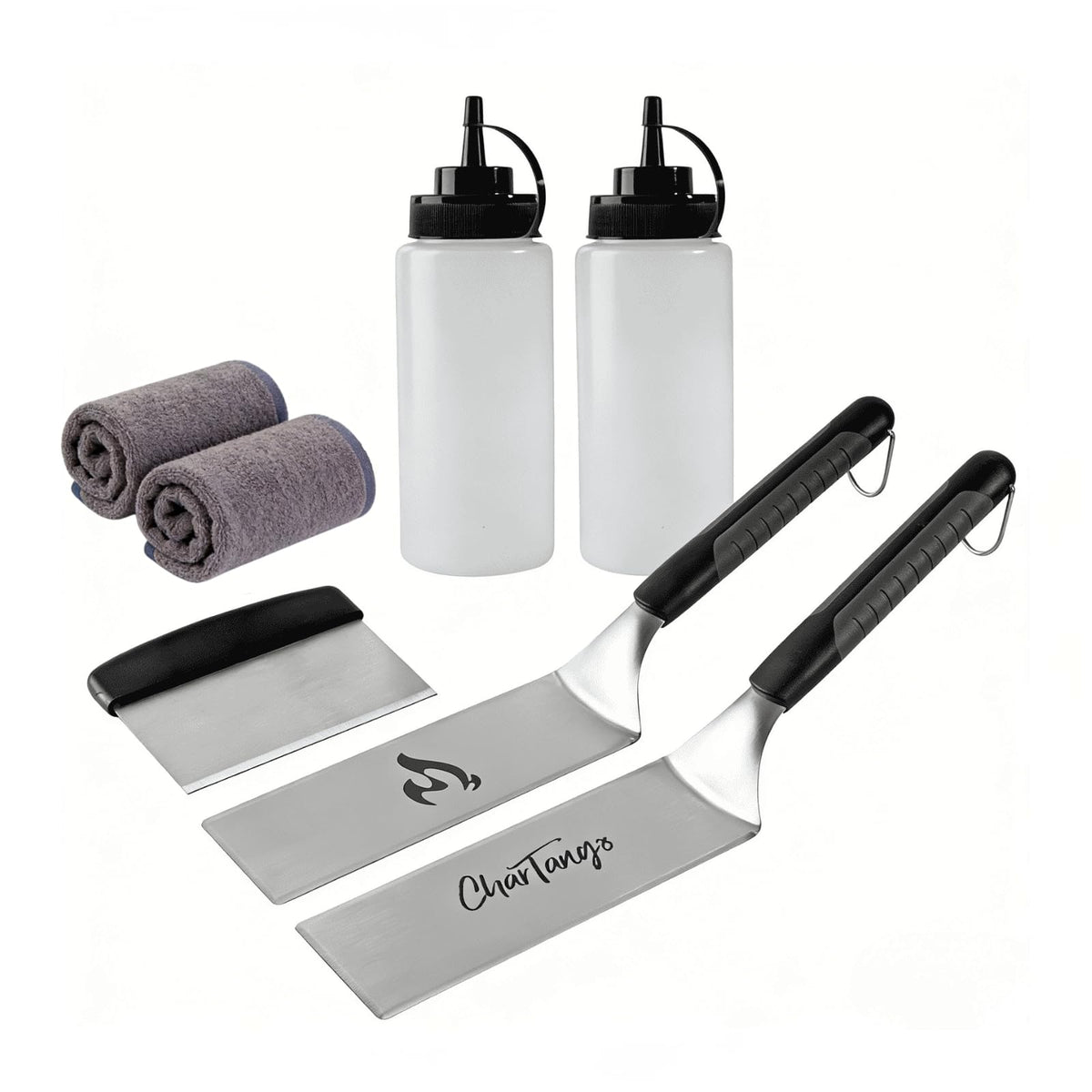 CharTango front packaging showing full 7-piece griddle kit and gift-ready box benefits