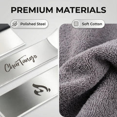 CharTango scraper detail highlighting rigid edge for efficient griddle cleanup benefit