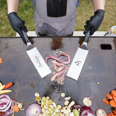 CharTango squeeze bottles filled to show precise oil control during cooking benefit