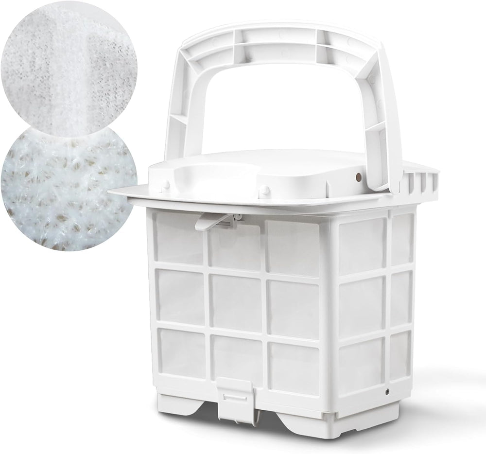 Chasing front view of filter basket showing fit and form, improves debris capture