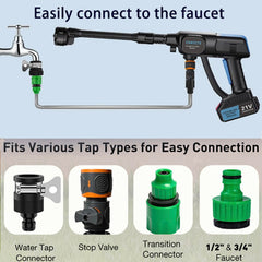 CHATCTS close-up of 6-in-1 nozzle demonstrating adjustable spray versatility benefit