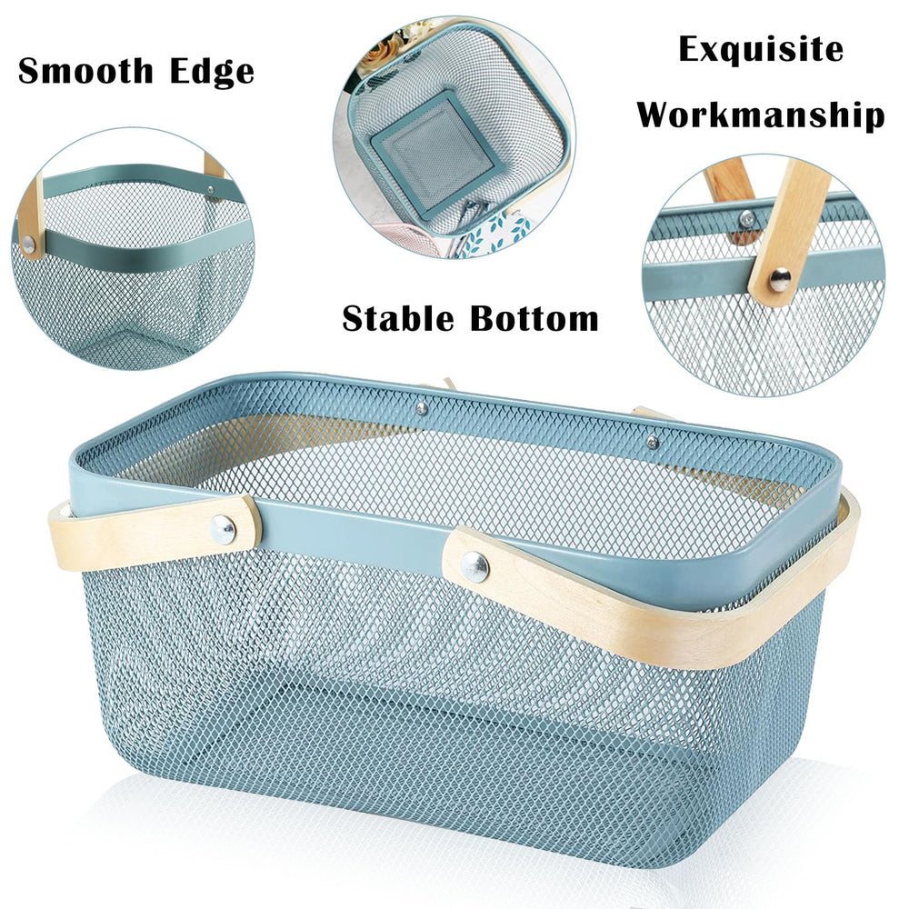 Cheardia top view small basket with space-efficient square base for storage