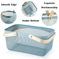 Cheardia top view small basket with space-efficient square base for storage
