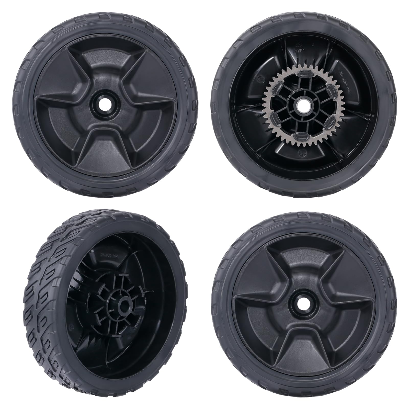 CheeMuii front packaging showing two 8-inch replacement front wheels, easy swap benefit