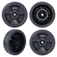 CheeMuii front packaging showing two 8-inch replacement front wheels, easy swap benefit