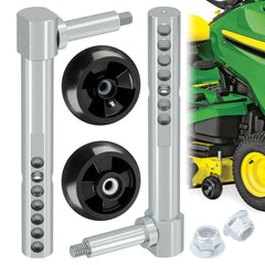 CheeMuii front view of replacement wheels and arms showing complete kit benefits