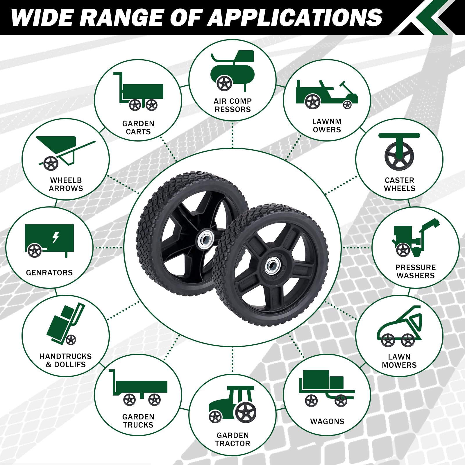 CheeMuii kit hardware with bolts lock nuts and gaskets for complete installation