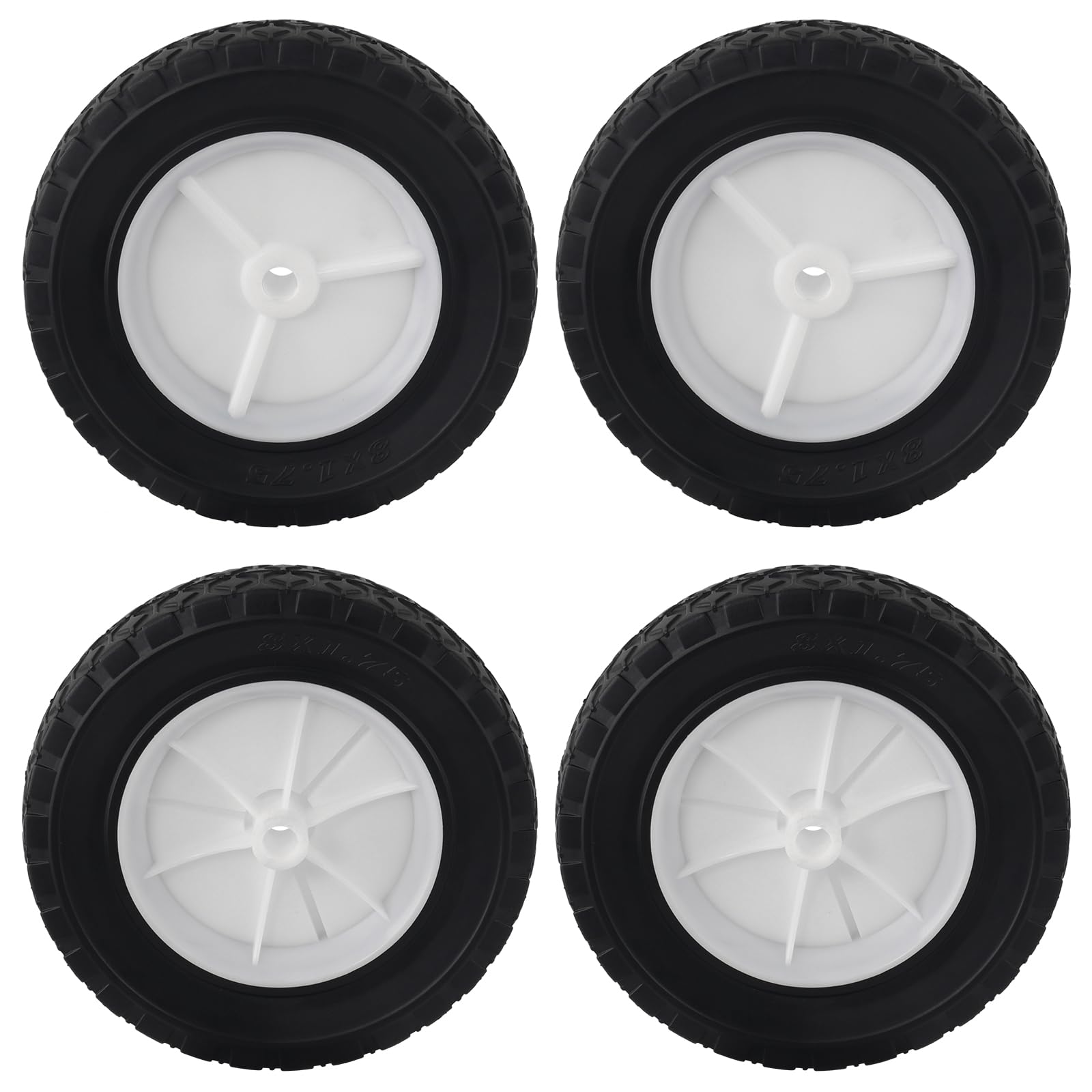 CheeMuii front face of 8-inch wheel showing durable hub and fitment benefit