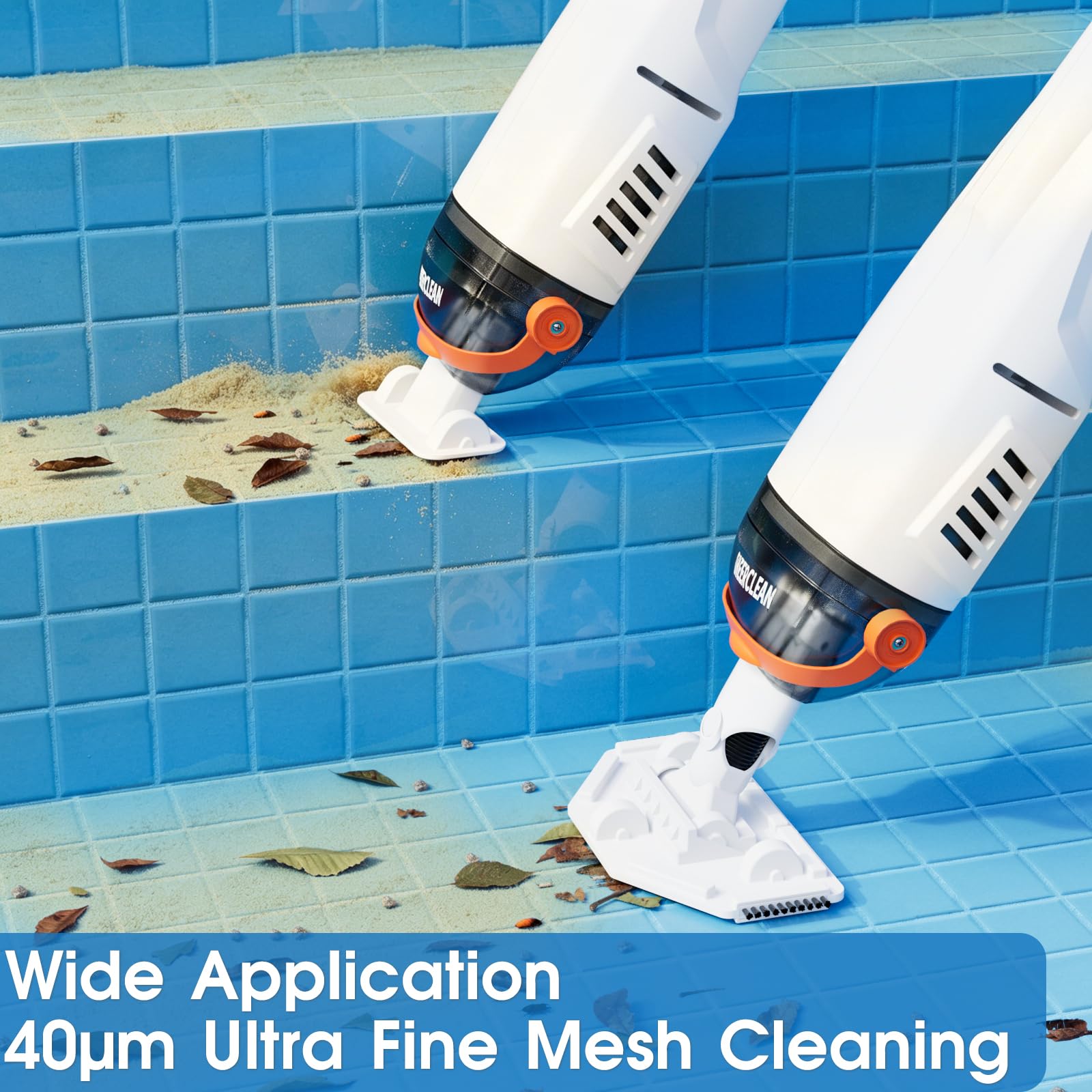 Cheerclean vacuum in spa use removing debris for quick spot-cleaning