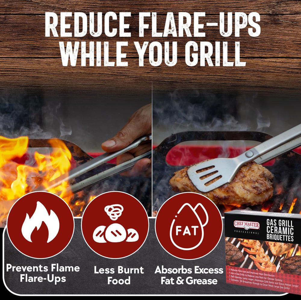 Chef Master ceramic texture close-up highlighting high-heat durability