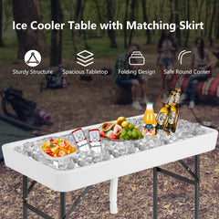 CHEFJOY close-up of the 3.5-inch deep ice bin showing capacity and easy access