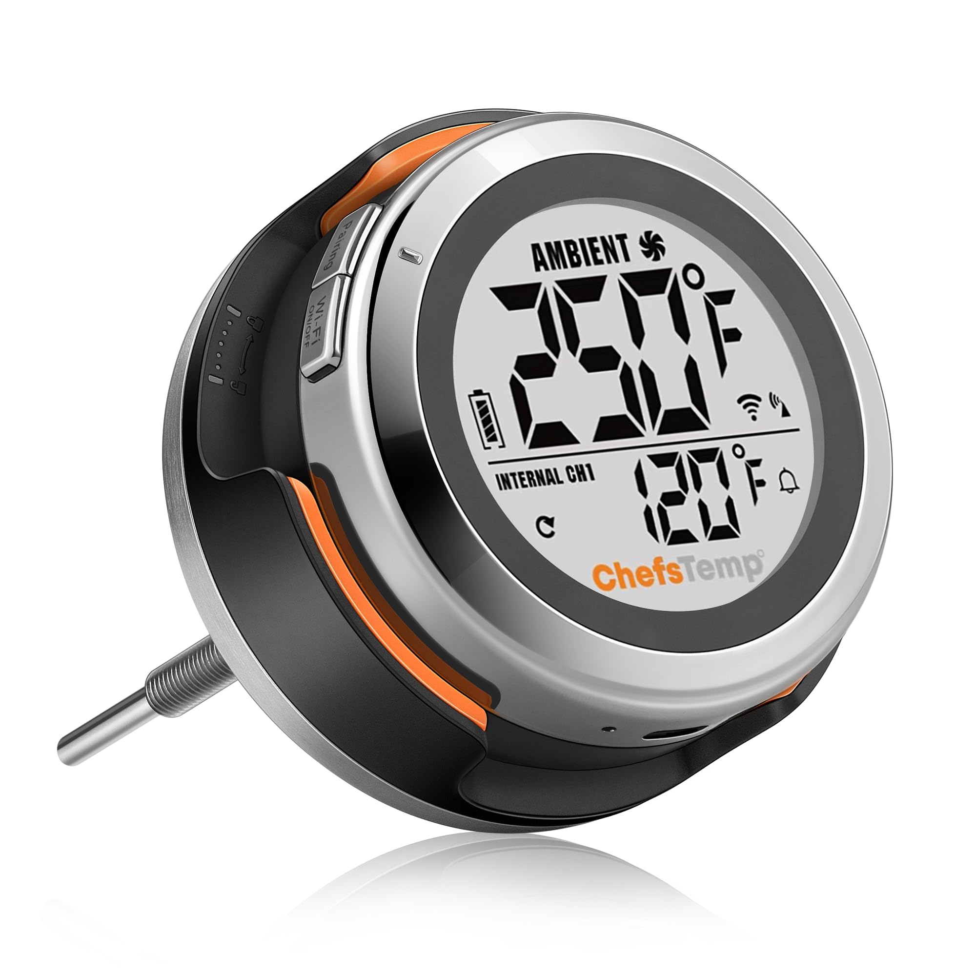 ChefsTemp ProTemp S1 front panel showing clear digital readout and benefit of easy monitoring