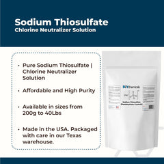 Chemboys crystalline sodium thiosulfate close-up texture for easy measuring and purity