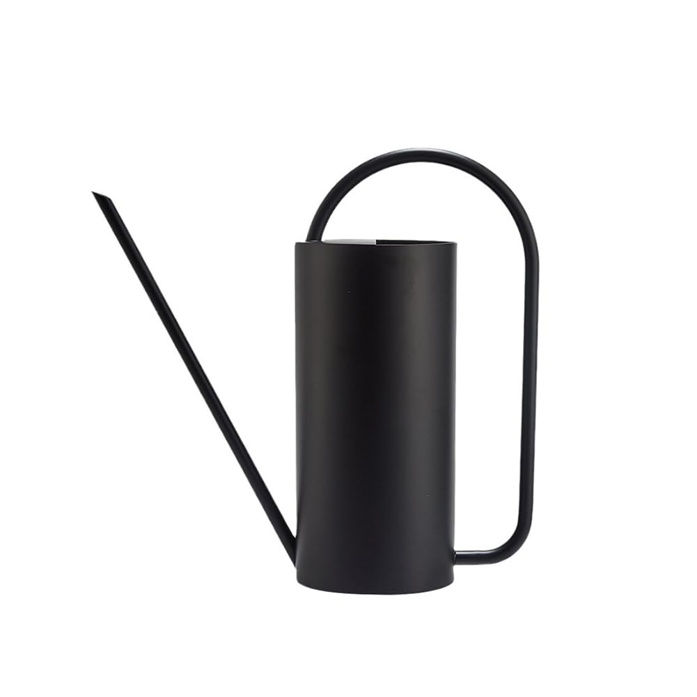 Chemlliy front view of stainless steel watering can showing sleek durable design and benefit of rust resistance