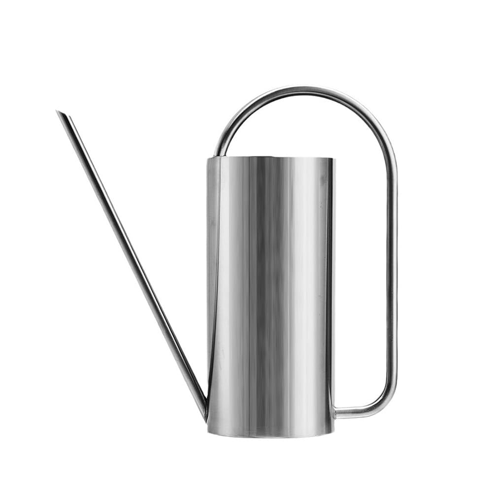 Chemlliy stainless steel watering can front view shows clean durable finish