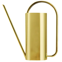 Chemlliy front view stainless watering can showing durable finish and capacity benefit