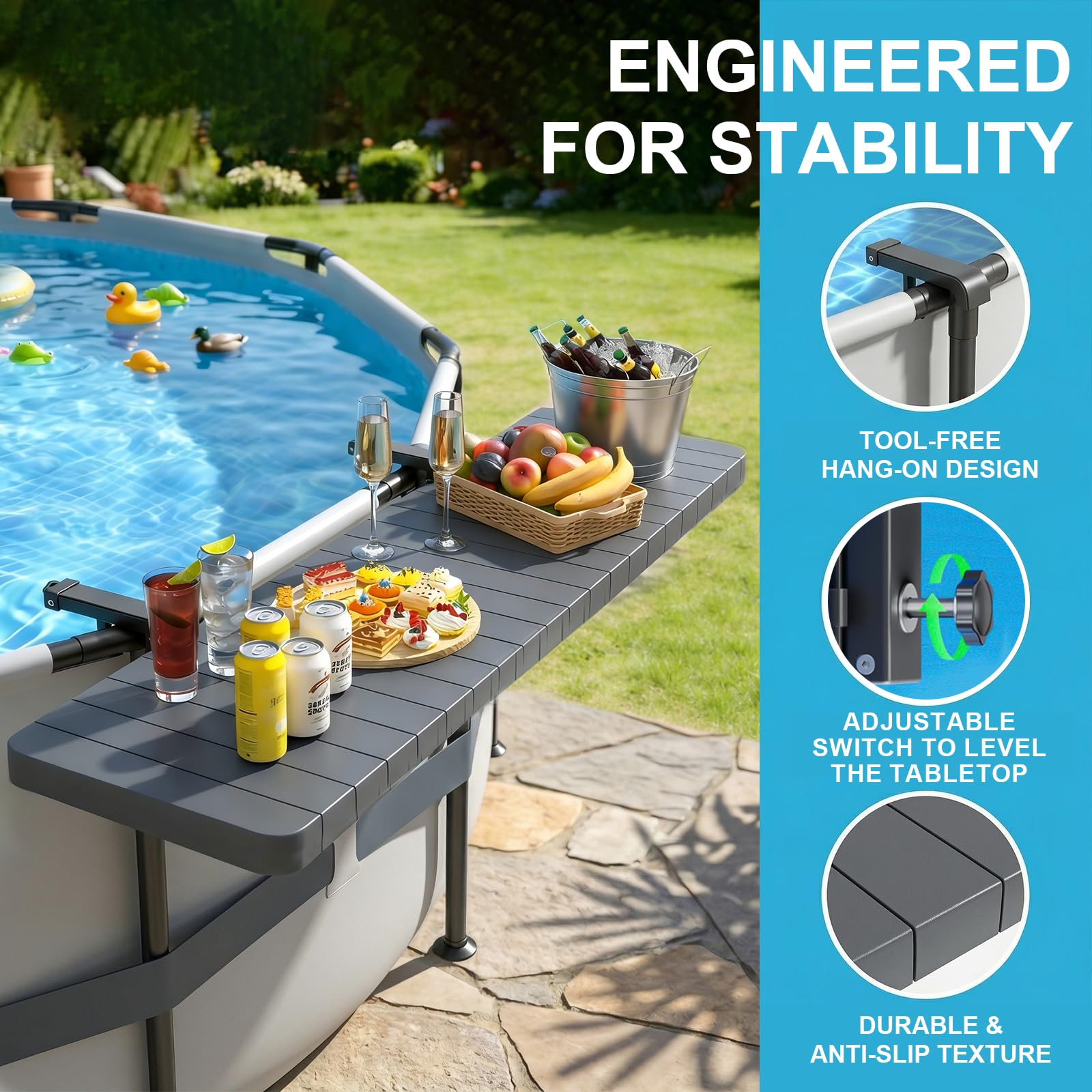 CHENG RONG close-up silicone rail pad protecting pool and preventing scratches