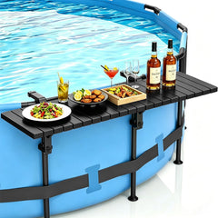 CHENG RONG front view on pool rail showing stable surface and easy access