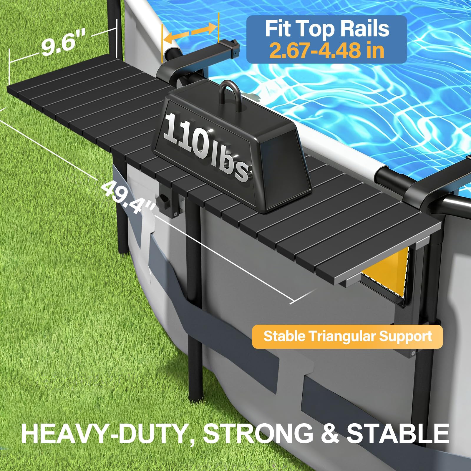 CHENG RONG adjustable legs extended with ruler, demonstrating versatile fit and leveling